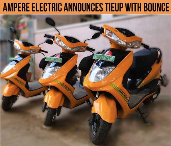 Ampere Electric Partners With Bounce: Will Provide Smooth & Affordable Last-Mile Connectivity