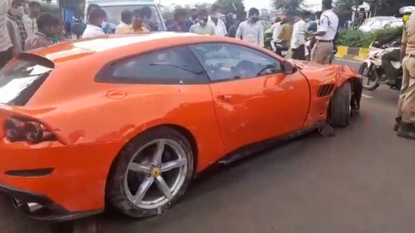 Hyderabad Ferrari Car Accident Kills 50-Year Old Watchman In Madhapur: Driver Of Speeding Supercar Arrested & Case Filed Against Him
