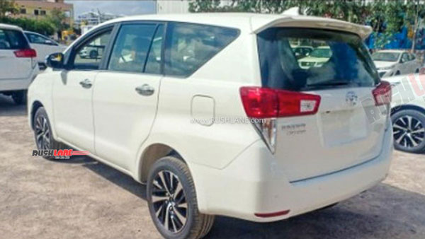 Toyota Innova Facelift (2021) Spotted At Dealer Stockyard In India Ahead Of Launch: Details