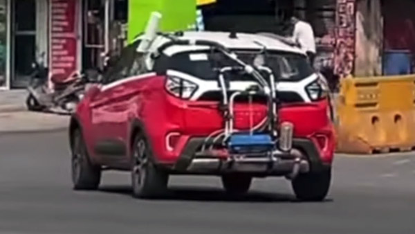 Spy Pics: New Tata Nexon (2021) Spotted Testing Likely With DCT Transmission Ahead Of Launch