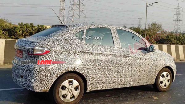 Spy Pics: New Tata Tigor Turbo-Petrol Variant Spied Testing In Mumbai