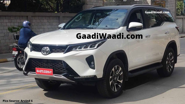 Spy Pics: Toyota Fortuner Legender Spied During TVC Shoot In Bangalore Ahead Of Launch