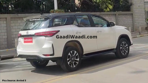 Spy Pics: Toyota Fortuner Legender Spied During TVC Shoot In Bangalore Ahead Of Launch