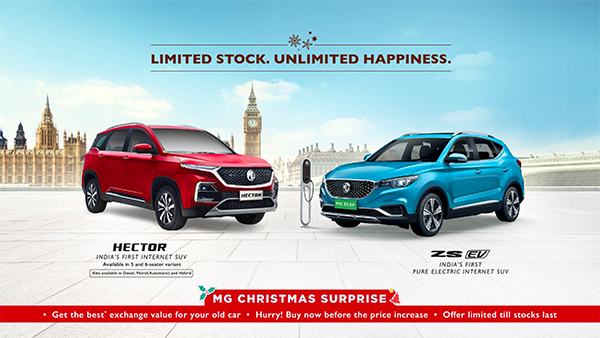 MG Motor December Discounts: Exchange Offers & Benefits Worth Up To Rs 40,000 Available On Hector & ZS EV Models