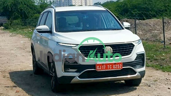 Spy Pics: MG Hector Facelift (2021) Spotted Testing Ahead Of India Launch