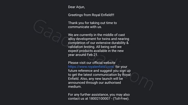 Royal Enfield 650 Twins To Receive Alloy Wheels In February 2021: Will Be Offered As An Optional Accessory Royal Enfield 650 Twins To Receive Alloy Wheels In February 2021: Will Be Offered As An Optional Accessory