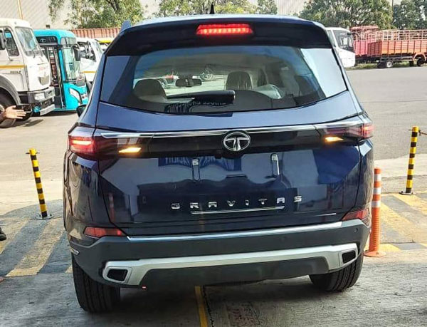 Spy Pics: Tata Gravitas Rear Design Revealed Without Camouflage Ahead Of Its Launch In India
