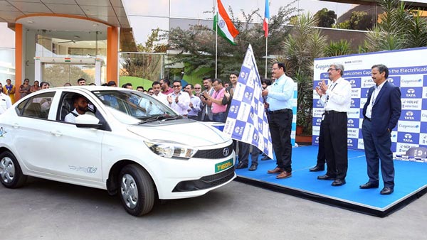 Tata Tigor EV Facelift Spotted Testing Once Again: Here's Everything You Need To Know