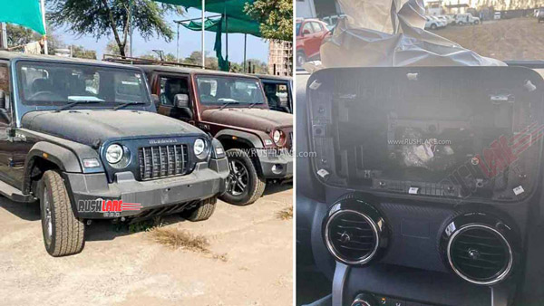 Mahindra Thar Spotted Without Infotainment System
