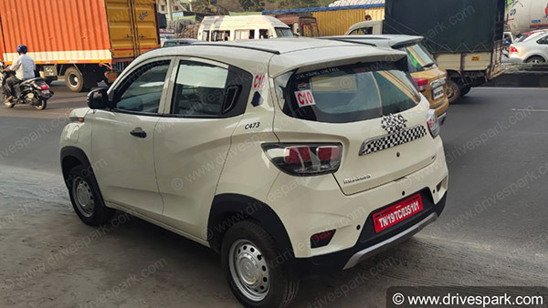 Spy Pics: Mahindra eKUV100 Spotted Testing In Bangalore Ahead Of Launch