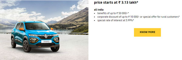 Renault Car Discounts For March 2021: Benefits & Offers Worth Upto Rs 75,000 Available On Duster, Triber & Kwid Models