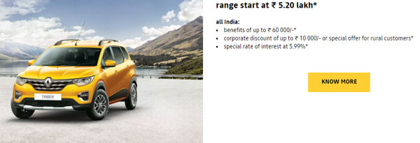 Renault Car Discounts For March 2021: Benefits & Offers Worth Upto Rs 75,000 Available On Duster, Triber & Kwid Models