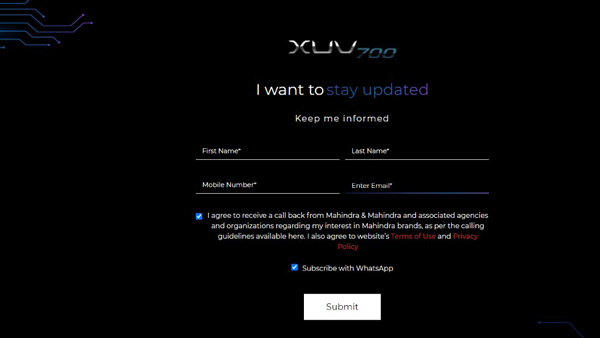 Mahindra Has Set Up A Website For The Upcoming XUV700: Here Are All The Details!