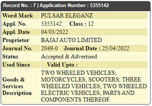 Bajaj Trademarks ‘Pulsar Elan’ & ‘Pulsar Eleganz’: Could It Be Bajaj’s Upcoming Retro Motorcycles