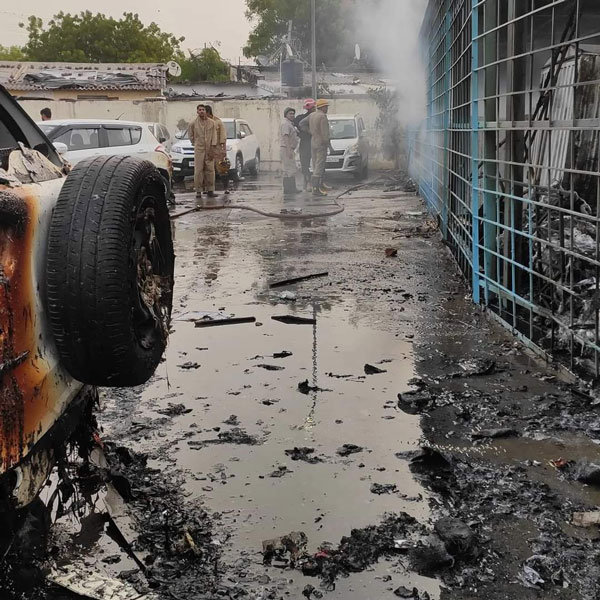 Scenes From Hell As Massive Fire In Delhi EV Parking Space Guts Nearly 100 Vehicles