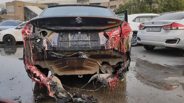 Scenes From Hell As Massive Fire In Delhi EV Parking Space Guts Nearly 100 Vehicles