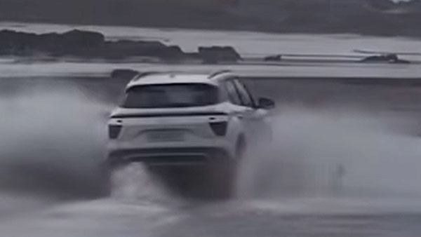 Hyundai Creta Takes A Salty Drink At Goa's Vagator Beach