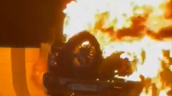Mahindra Thar Catches Fire While Driving: Video Shows Mahindra Thar Burning In A Fireball