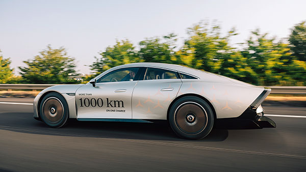 Mercedes Vision EQXX Extends Range Record - Drives 1,202km On A Single Charge 