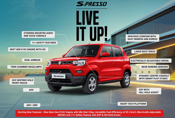 2022 Maruti Suzuki S-Presso Launched At Rs 4.25 Lakh - Better Mileage & More Features