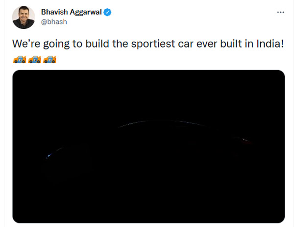 Ola Electric Car Teased Again 