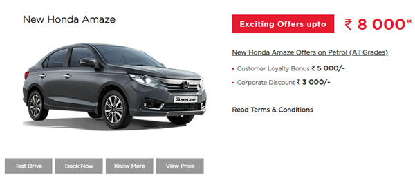 Honda Updates Offers For July 2022: Benefits Up To Rs 27,396