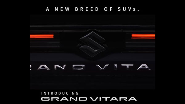 Maruti Suzuki Grand Vitara New Teaser Out - Tail Lamps Teased