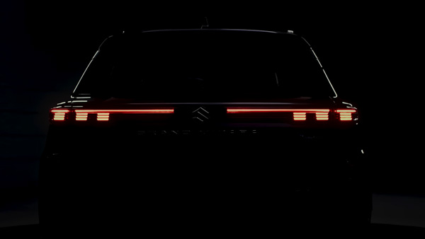 Maruti Suzuki Grand Vitara New Teaser Out - Tail Lamps Teased