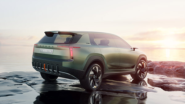 Skoda Vision 7S Concept EV Revealed - Shows Off New Design Language & Logo