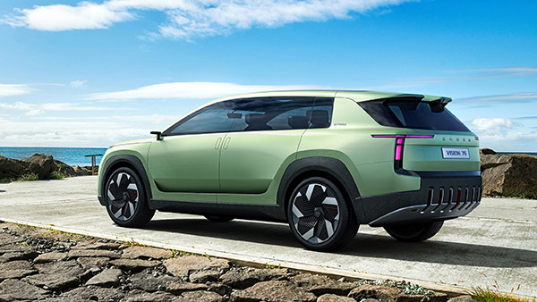 Skoda Vision 7S Concept EV Revealed - Shows Off New Design Language & Logo