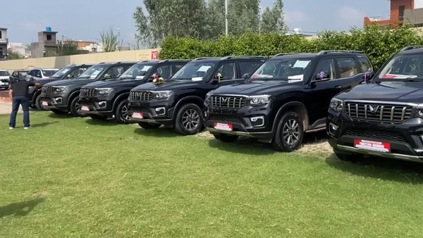 This Mahindra Dealer Delivers More Than 100 Scorpio N SUVs In A Single Day 