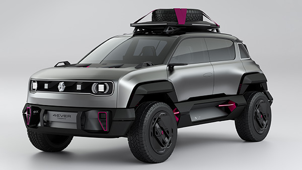 2022 Paris Motor Show - Renault 4Ever Concept Unveiled - Previews Compact Electric SUV 