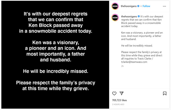 ken block passes away