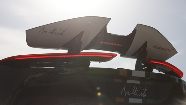 pininfarina battista rear wing pininfarina battista rear wing