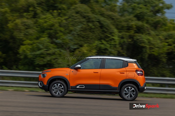 citroen e-C3 side profile