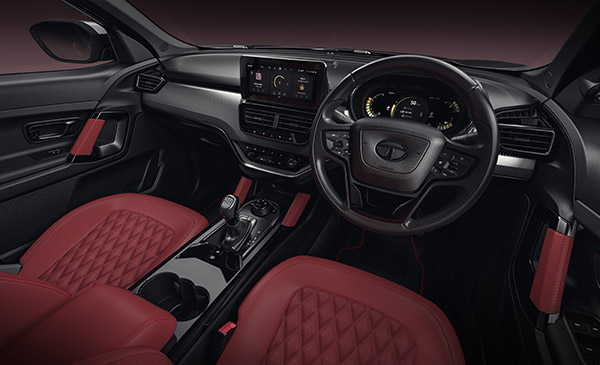 Tata Nexon, Harrier, Safari Red Dark Edition Teaser Out - Interior