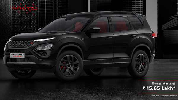 tata safari red dark edition