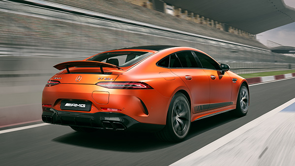 mercedes amg gt 63 s e performance launch rear profile