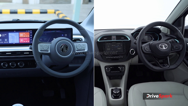 MG Comet EV Vs Tata Tiago EV Interior