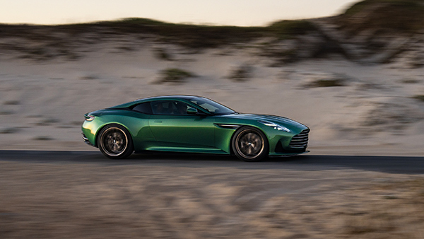 Aston Martin DB12 side running shot