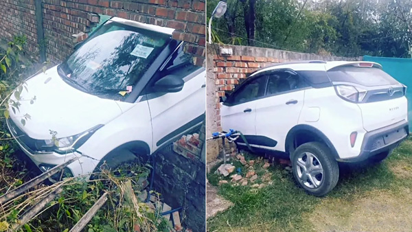 Tata Nexon Goes Through A Brick Wall 