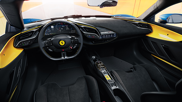 Ferrari SF90 XX spider interior