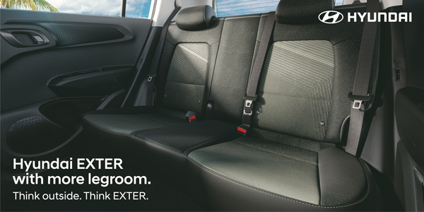 Hyundai Exter SUV Rear Seat