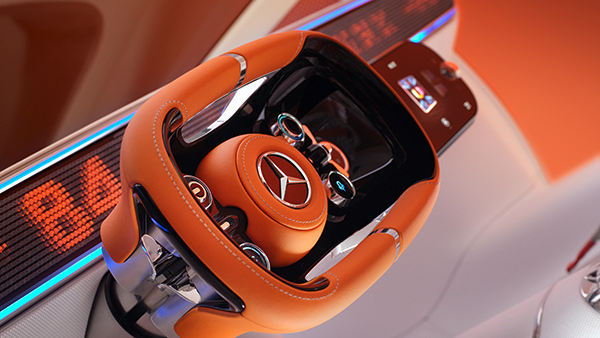 mercedes vision one-eleven concept steering wheel