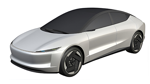 ola electric car design patent images leaked look like tesla model 3 launch in 2024