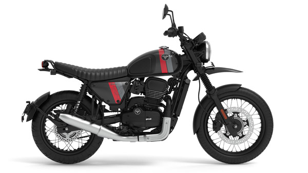 Yezdi Scrambler Side Yezdi Scrambler Side