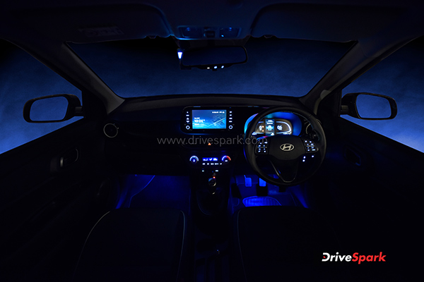 hyundai exter footwell lighting