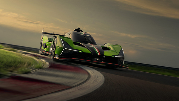 Lamborghini SC63 tracking shot