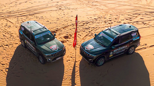 Mahindra Scorpio N Simpson Desert Shot