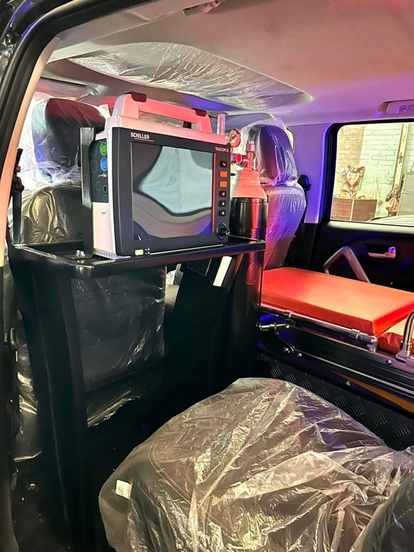 Mahindra Scorpio N Ambulance Inside Side
